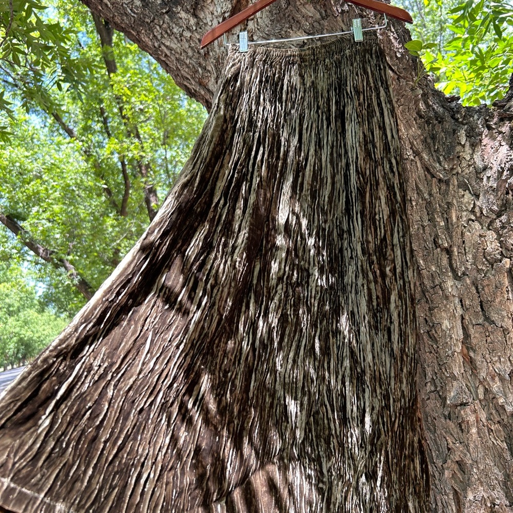 Vintage 90s Painted Pony Dark Champagne Velvet Size One Size